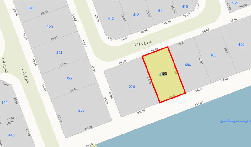 للبيع أرض في الجابرية