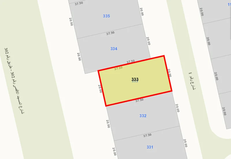 للبيع ارض في مشرف قطعه 6