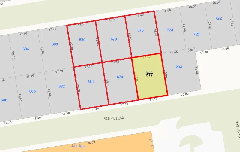 للبيع اراضي في العقيله ق3