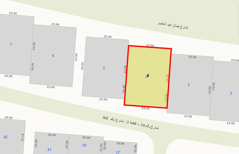 للبيع ارض في غرناطه ق3 