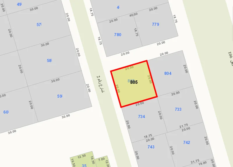 للبيع ارض في الجابريه قطعه ٩