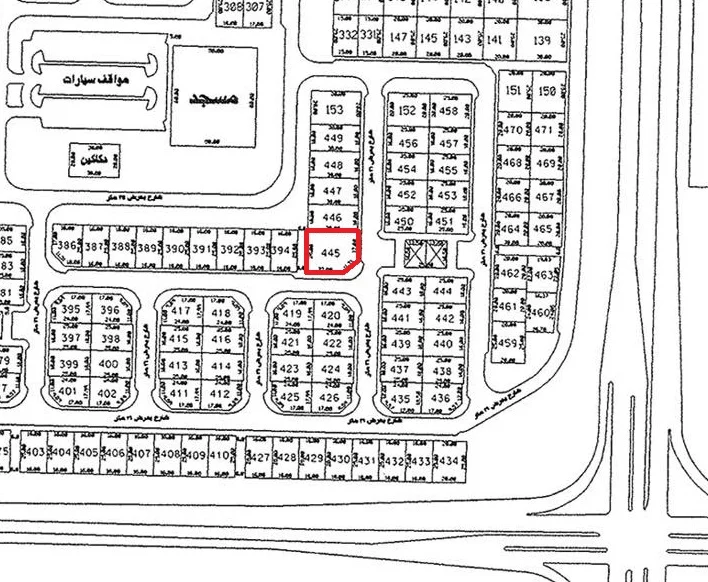 للبيع ارض في الزهراء ق1