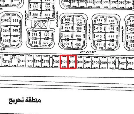 للبيع ارضين في الزهراء ق1