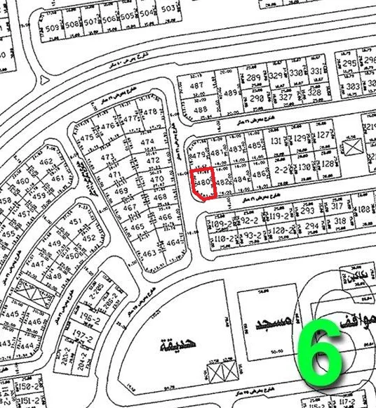 للبيع ارض في الزهراء ق6 