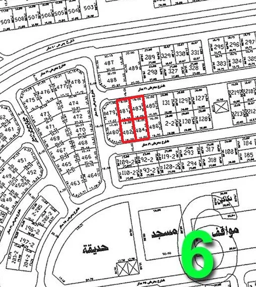 للبيع ارض في الزهراء ق6 