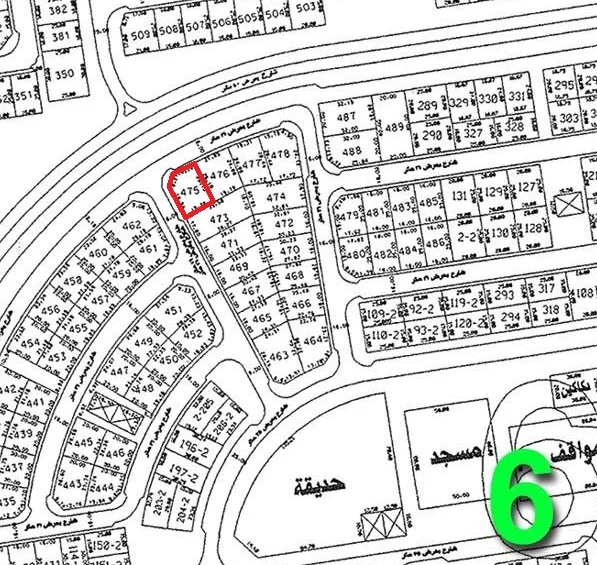 للبيع راض في الزهراء ق6 