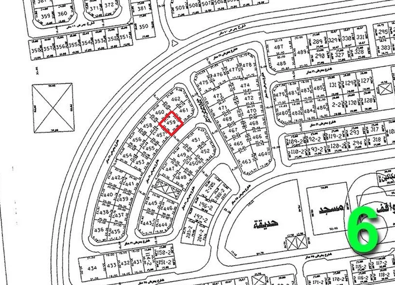 للبيع ارض في الزهراء ق6
