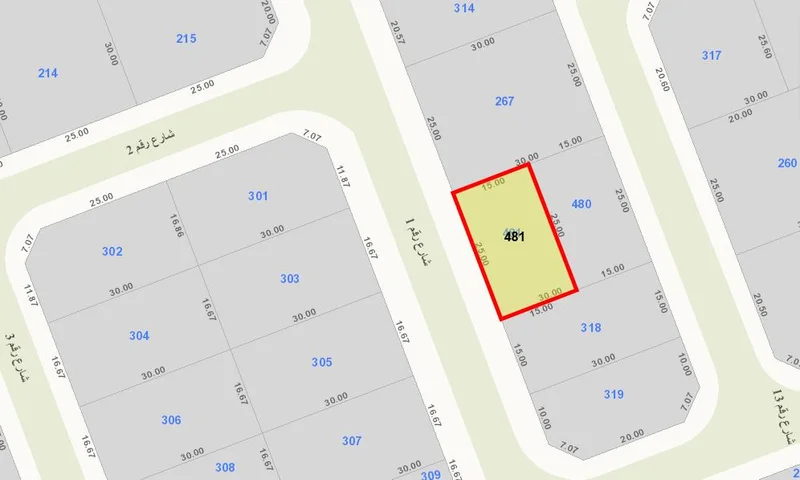 للبيع ارض في الجابريه قطعه 6 