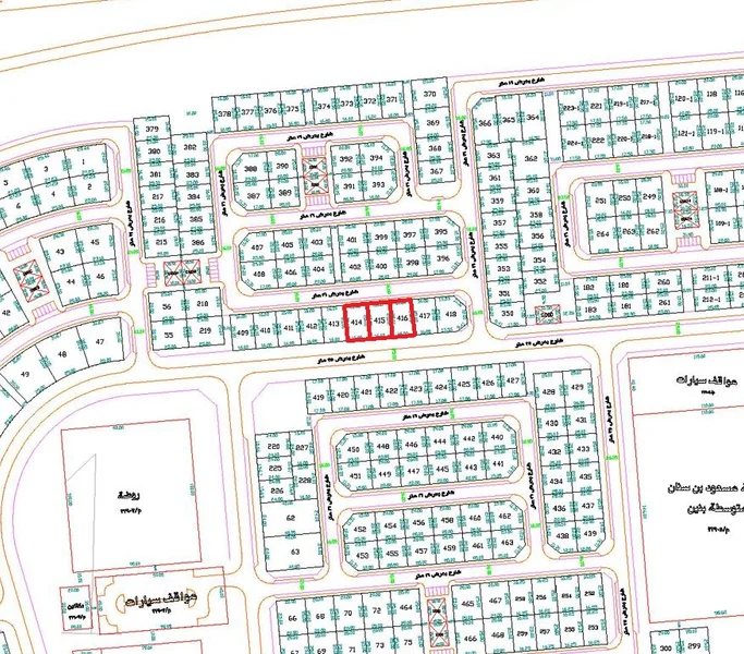 للبيع ثلاث اراضى بجانب بعض في السلام  قطعة 1